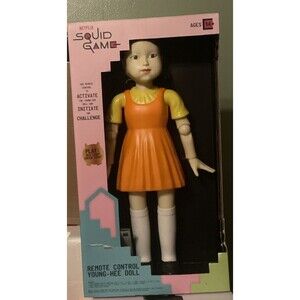 Netflix Squid Game Young-Hee Doll Remote Control 15” Tall No Remote